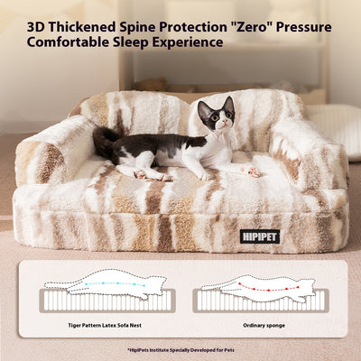 Cama Elevada para Mascotas con Respaldo Acolchado y Forro Térmico - Image 4