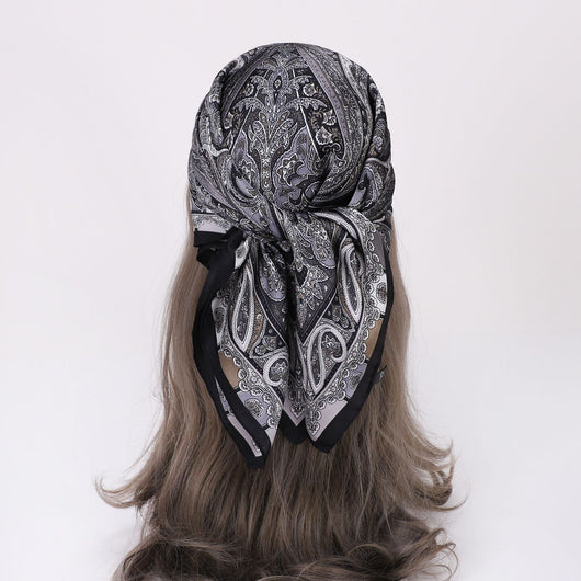 Pañuelo de Seda Estampado - Accesorio de Moda Versátil - Image 18