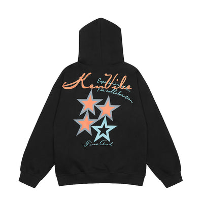 Sudadera Hoodie Suelta con Bordado de Diseño y Forro Polar para Hombre - Image 5