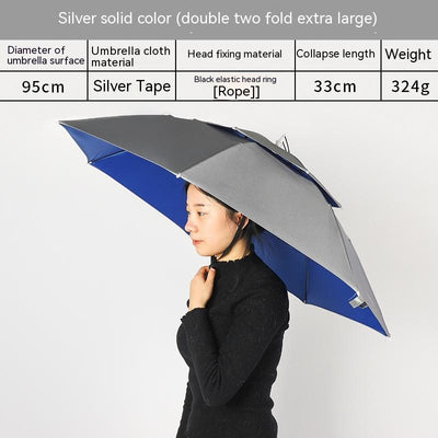 Sombrero Paraguas Doble Capa Impermeable para Pesca - Image 5