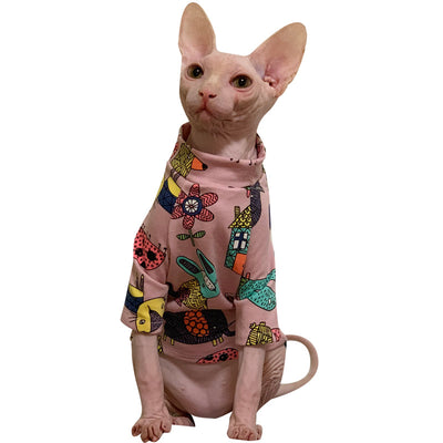 Ropa Casual Elegante para Gatos sin Pelo - Image 6