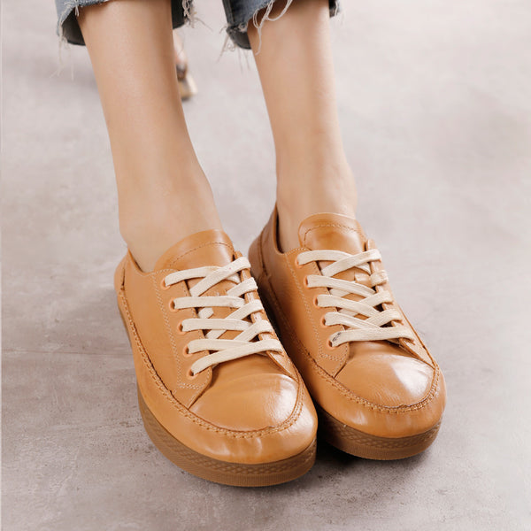 Zapatos de Cuero con Cordones - Versátiles para Todas las Estaciones