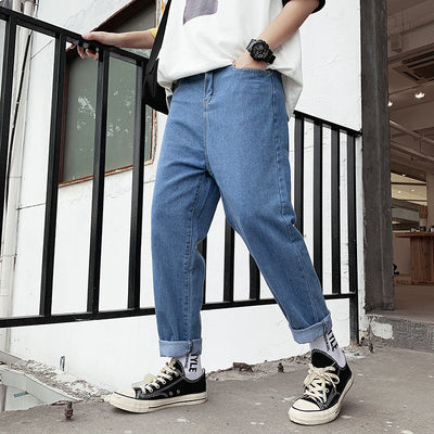 Pantalones Rectos Cropped Sueltos - Image 17