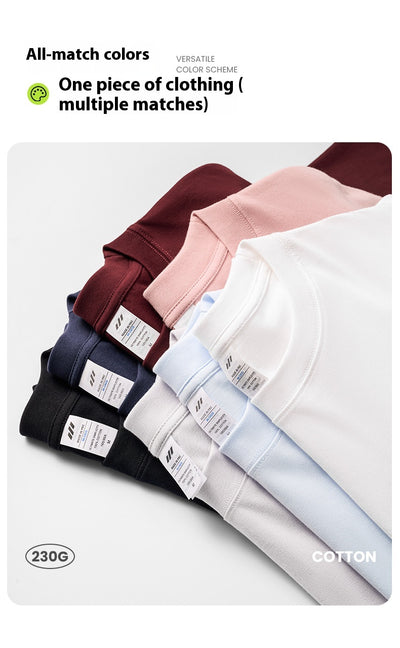 Camiseta Manga Larga Algodón 230g Cuello Redondo para Hombre - Image 28
