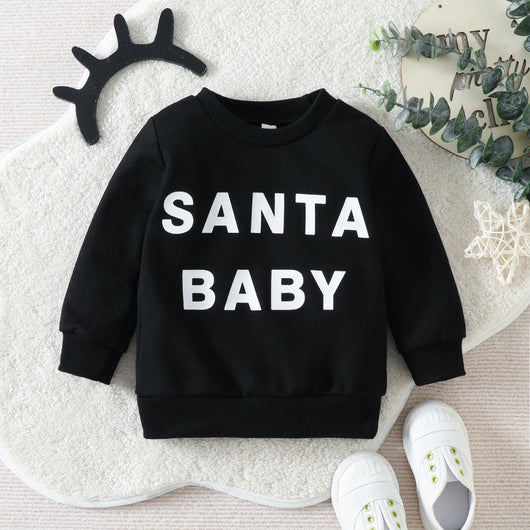 Suéter Navideño Infantil con Estampado de Letras - Image 7