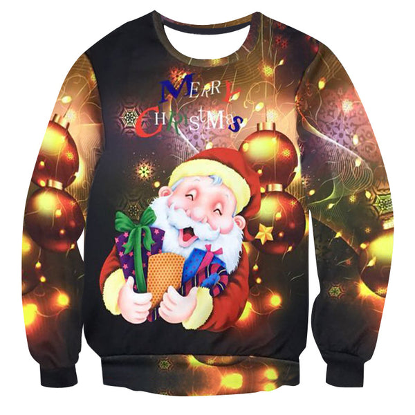 Suéter Navideño Cuello Redondo Casual y Divertido