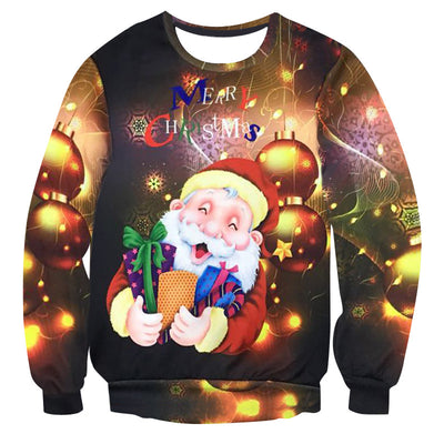 Suéter Navideño Cuello Redondo Casual y Divertido