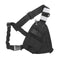 Mochila Multifuncional Triángulo Negro con Walkie-Talkie Integrado