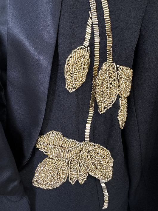 Traje Dos Piezas con Pantalón Acampanado y Detalles de Cuentas - Image 18