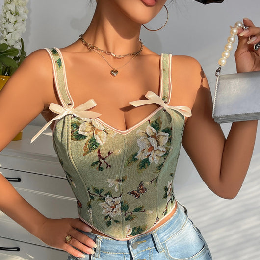 Chaleco Vintage Floral Estilo Europeo y Francés - Image 17