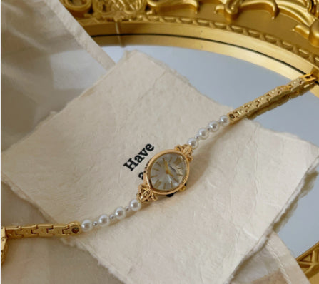 Reloj Pulsera Perla Lujo Minimalista para Mujer - Image 3