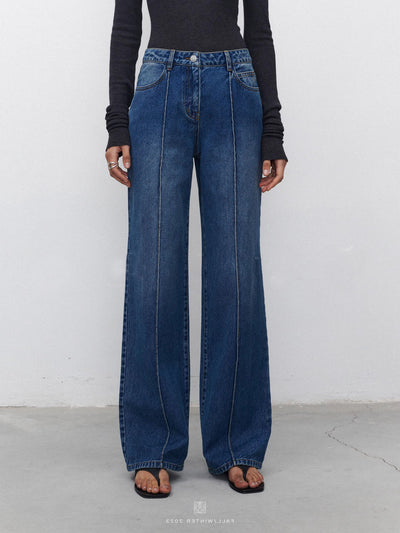Jeans Mujer Corte Recto con Costuras Tridimensionales - Image 13