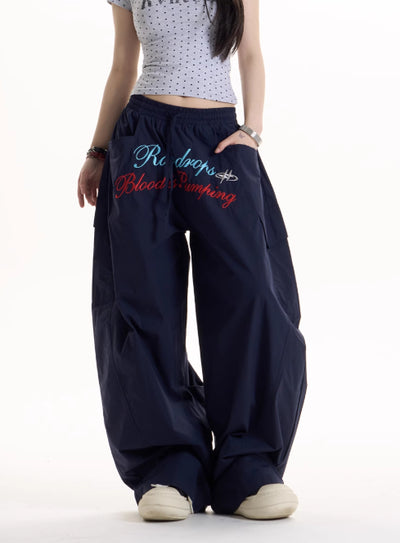 Pantalones Anchos Casual Retro Estilo Hot Girl - Image 13