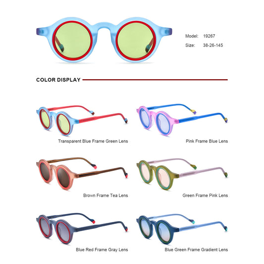 Gafas de Sol Redondas Unisex - Estilo Versátil y Protección UV - Image 2
