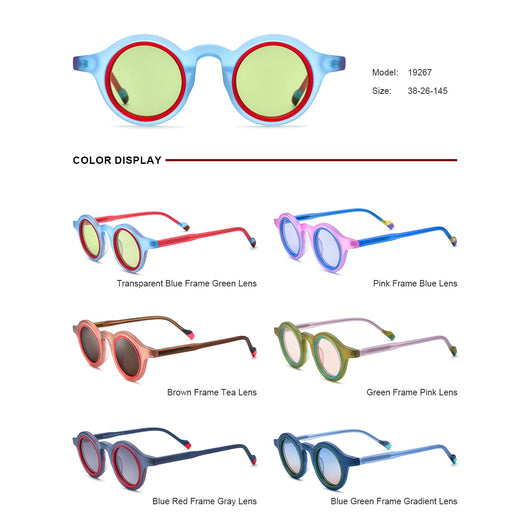 Gafas de Sol Redondas Unisex - Estilo Versátil y Protección UV - Image 2