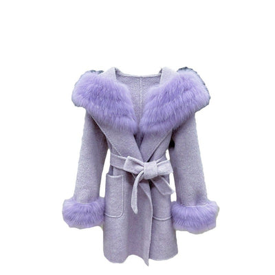 Abrigo de Invierno para Mujer en Lana de Oveja con Corte Ajustado - Image 5