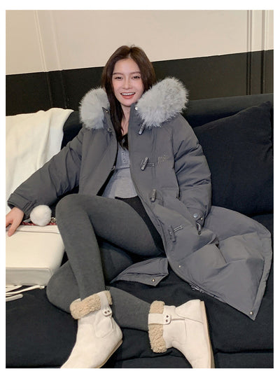 Abrigo de Algodón Grueso Estilo Coreano con Botones de Nudo Chino - Image 19