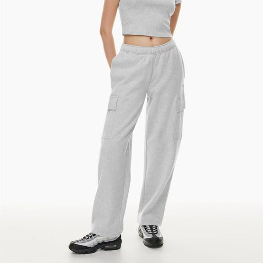 Pantalón Ancho de Cintura Elástica y Largo Tobillero