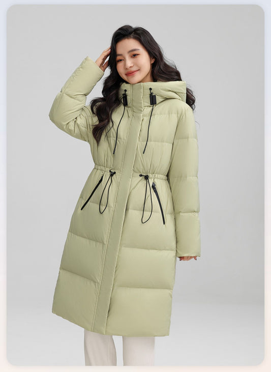 Abrigo Térmico Largo con Cintura Ajustable para Mujer - Chaqueta de Invierno Cálida - Image 2
