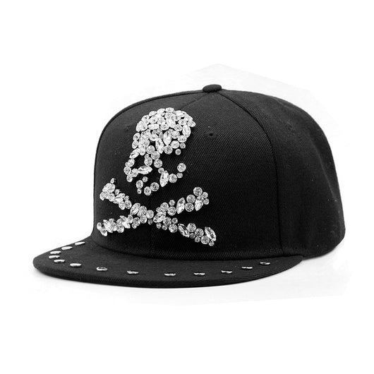 Gorra Harajuku Estilo Europeo Americano con Calavera y Remaches Cruzados - Image 24