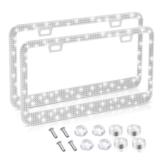 Marco para Placa de Licencia American Standard en Acero Inoxidable con Cristales - Image 2