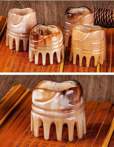 Peine Masajeador de Cuerno para Cabello y Cuero Cabelludo - Image 8