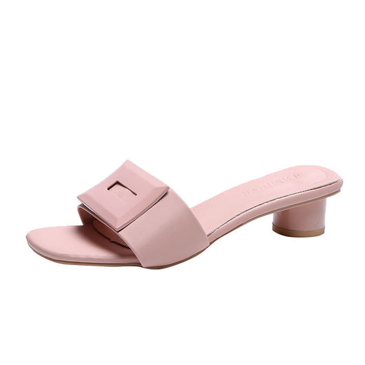 Sandalias con Hebilla Cuadrada Gruesa Versátil - Image 3