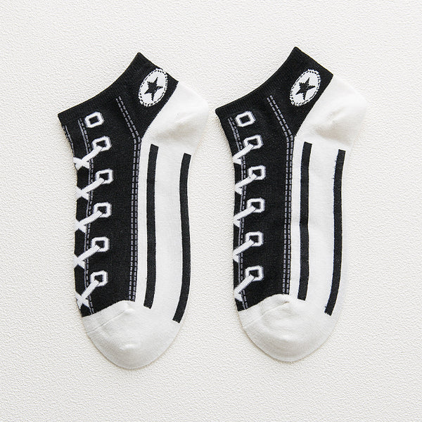 Calcetines Deportivos de Algodón Peinado Transpirables - Corte Bajo Unisex Primavera Verano