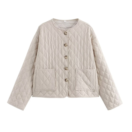 Chaqueta de Otoño e Invierno en Mezcla de Lino y Algodón para Mujer - Image 7