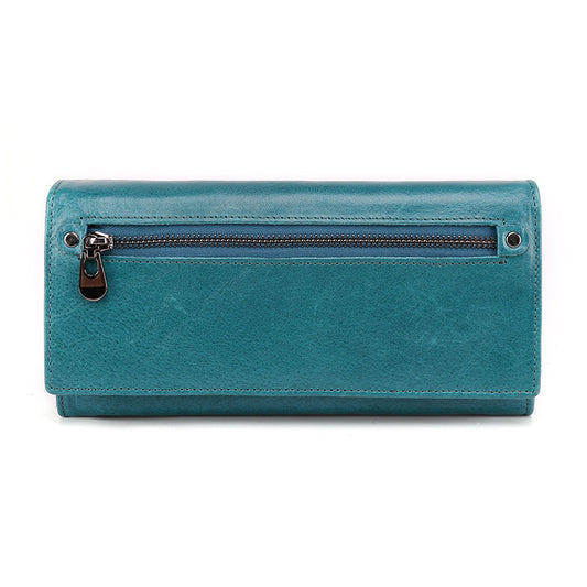 Billetera Larga de Cuero Genuino para Mujer - Diseño Minimalista - Image 2