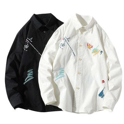 Camisa de Manga Larga con Solapa para Hombre - Image 7