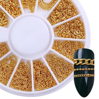 Cadena de Belleza para Uñas con Perlas Doradas DIY - Image 3