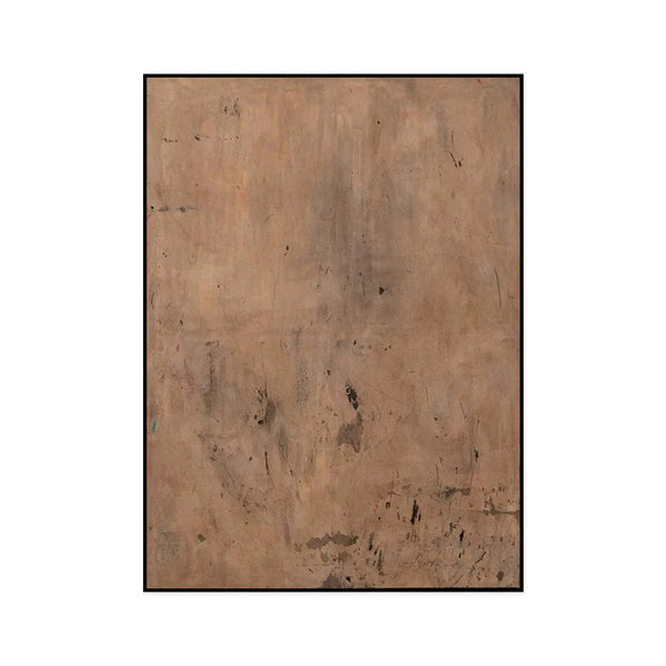 Cuadro Abstracto Wabi-Sabi Marrón Minimalista - Pintura al Óleo Hecha a Mano - Image 6