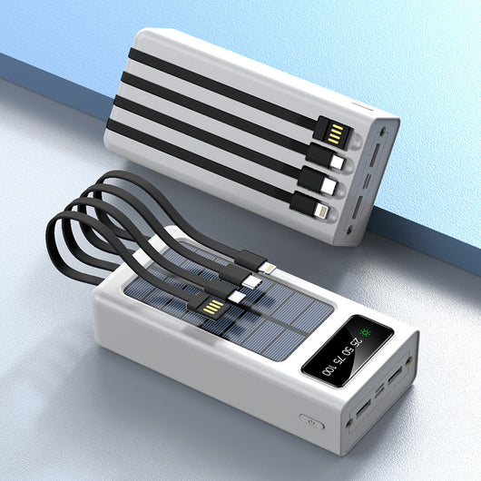 Cargador Solar Triplo con Pantalla Digital y Cable Cuádruple - Image 11
