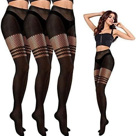 Medias de Red Caladas Talla Grande Estilo Halloween Europeo y Americano - Image 14