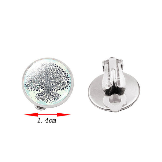 Aretes Árbol de la Vida con Gema Brillante - Image 4