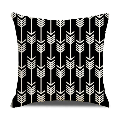 Funda de Almohada Lino Geometría Simple - Diseño Moderno para Sofá y Hogar - Image 6