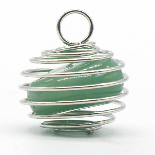 Ágata de Cristal Natural con Enrollado de Cobre - Image 25