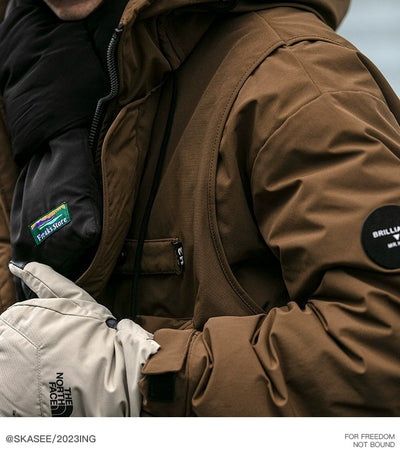 Chaqueta Acolchada de Trabajo Impermeable con Capucha y Múltiples Bolsillos - Image 32
