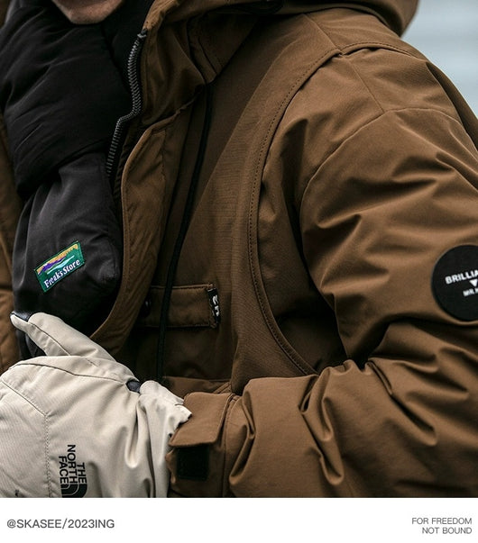 Chaqueta Acolchada de Trabajo Impermeable con Capucha y Múltiples Bolsillos - Image 32