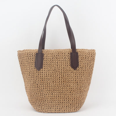 Bolsa de Playa Redonda Tejida a Mano - Bolso Cruzado de Ratán para Mujer - Image 22