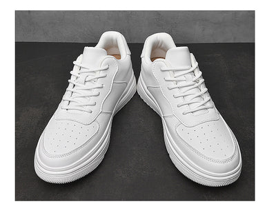 Tenis Blancos Bajos Estilo Coreano para Hombre - Image 16