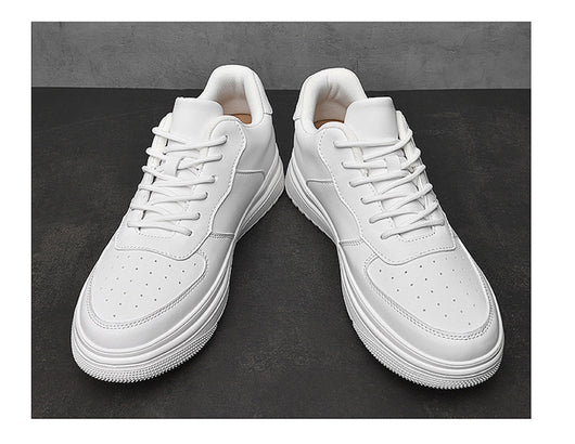 Tenis Blancos Bajos Estilo Coreano para Hombre - Image 16