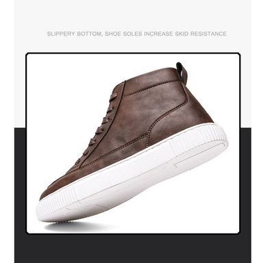 Zapatillas Altas de Cuero Estilo Coreano - Image 21