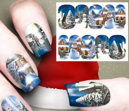 Stickers de Decoración Navideña para Uñas con Efecto Acuarela - Image 11