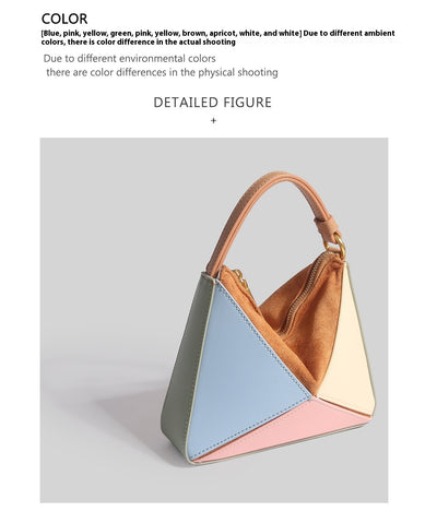 Bolsa Tote Convertible con Diseño Geométrico de Diamantes - Image 13