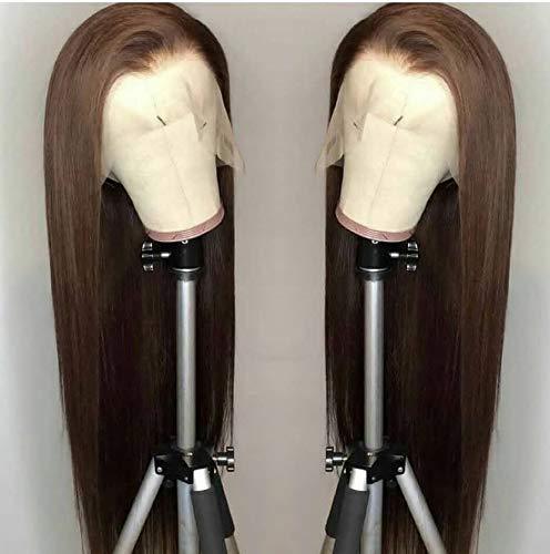 Peluca Larga con Encaje Frontal para Mujer