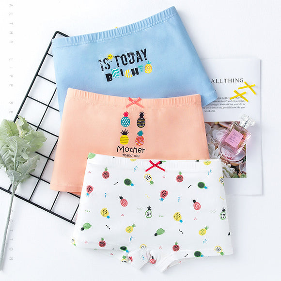 Set de Boxers de Algodón con Estampados Creativos para Niñas
