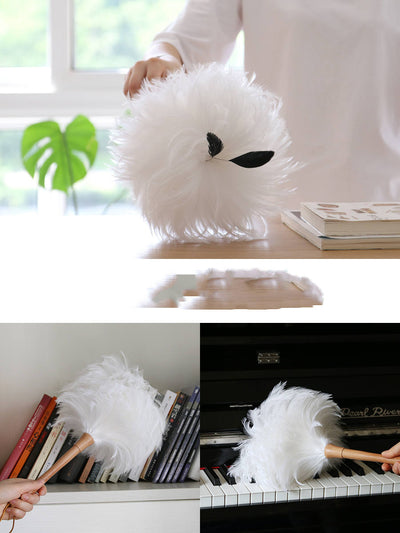 Plumero de Plumas Blanco - Limpiador de Polvo Decorativo - Image 6