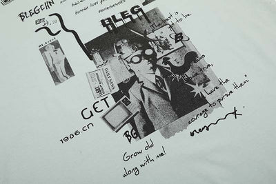 Playera Oversize de Manga Corta con Estampado de Letras - Estilo Urbano Versátil - Image 33
